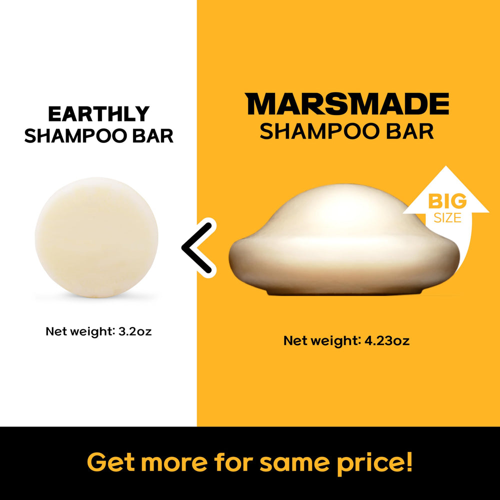 Mars Made barra champú arroz tamaño compacto ideal para viaje