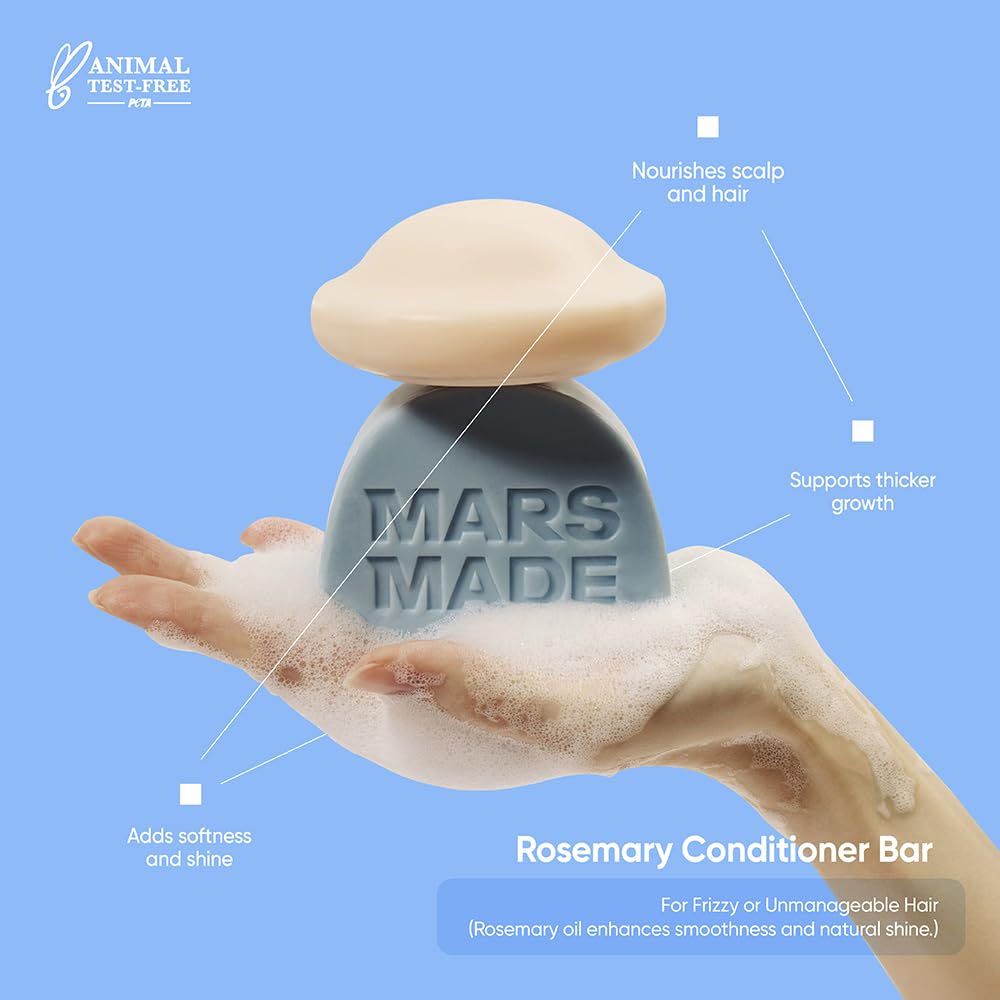 MARS MADE Condicionador-Barra Romero sin sulfatos para cabello equilibrado.