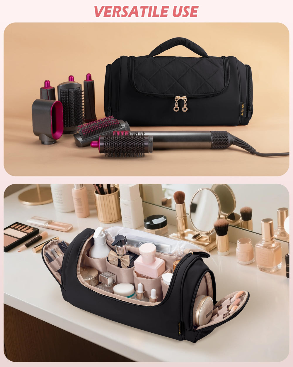 Marscamd bolsa con dimensiones 12.5 x 5 x 7 pulgadas, compacto almacenamiento.