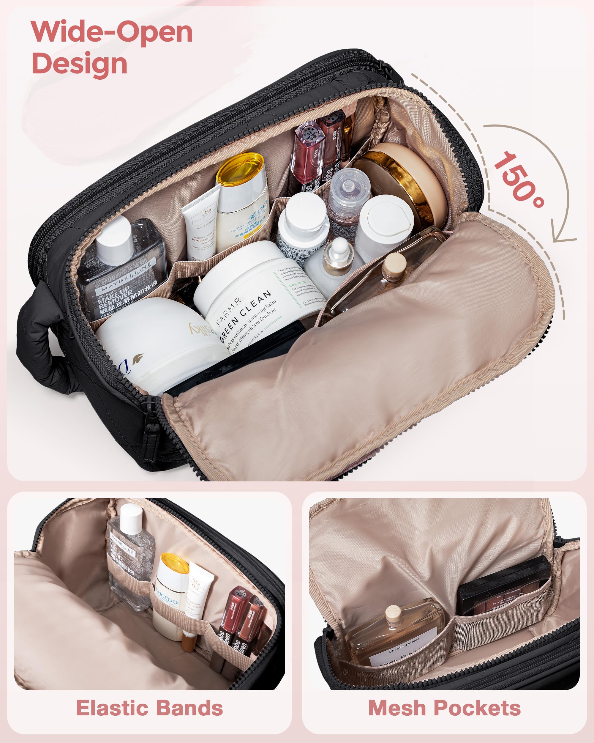 Marscamd Bolsa de viaje, apertura amplia para hallar lo necesario en segundos.