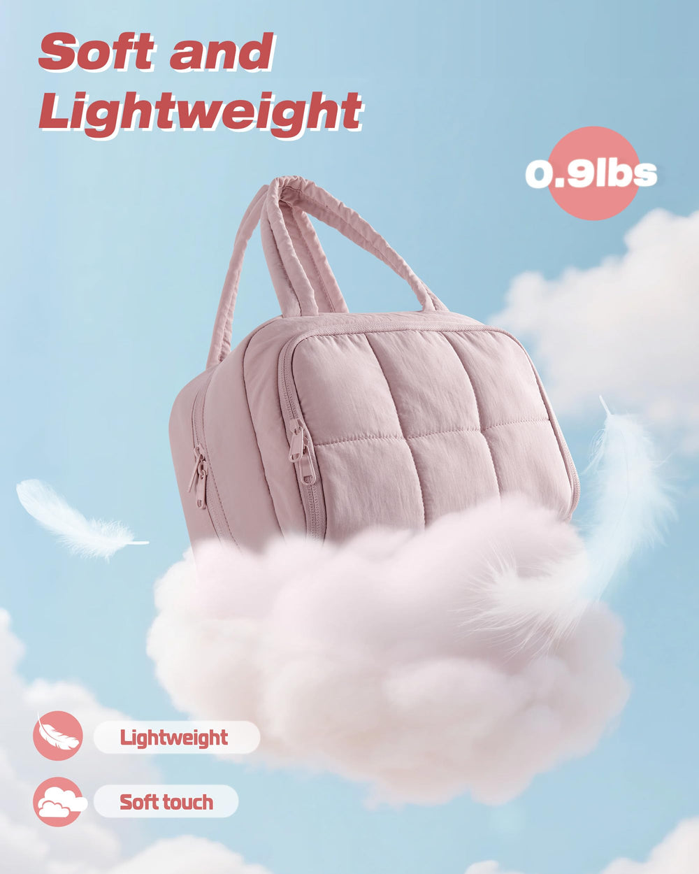 Marscamd bolsillo impermeable central para artículos de higiene
