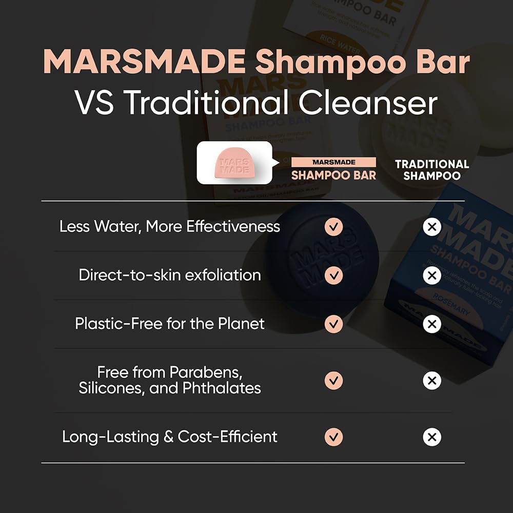 Uso en ducha para cabello suave con mars made.