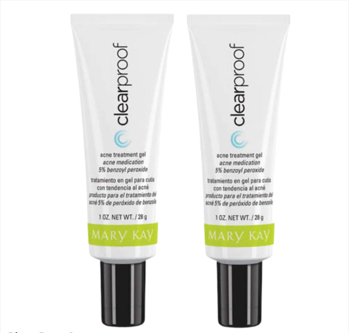 Mary Kay ClearProof Gel, bouteille, apaise les boutons et réduit les rougeurs.
