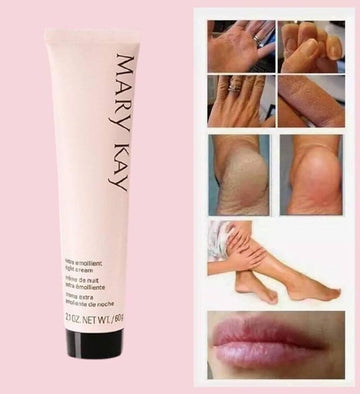 Mary Kay Extra Emollient Night Cream crema nocturna suave para la piel.