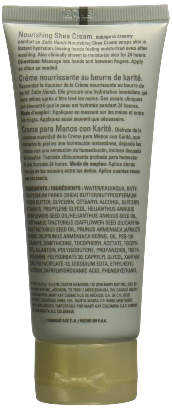 Mary Kay Satin Hands crema manos textura ligera para absorción rápida.