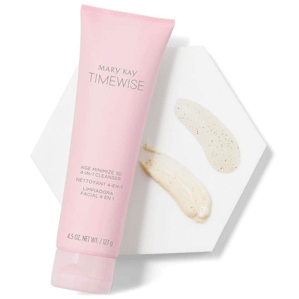 Mary Kay TimeWise 3D Limpiador 4 en 1, deja la piel limpia y acondicionada tras el lavado.