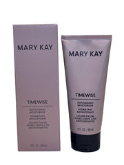 Mary Kay TimeWise Moisturizer en bouteille, hydratation durable et protection UVA/UVB.