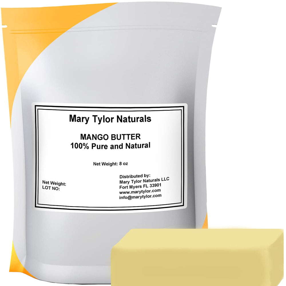 Mary Tylor Naturals Mango Butter frasco de 8 onzas, hidratación suave para la piel