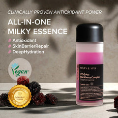 Mary&May: textura lechosa-toner con absorción rápida para piel fresca.