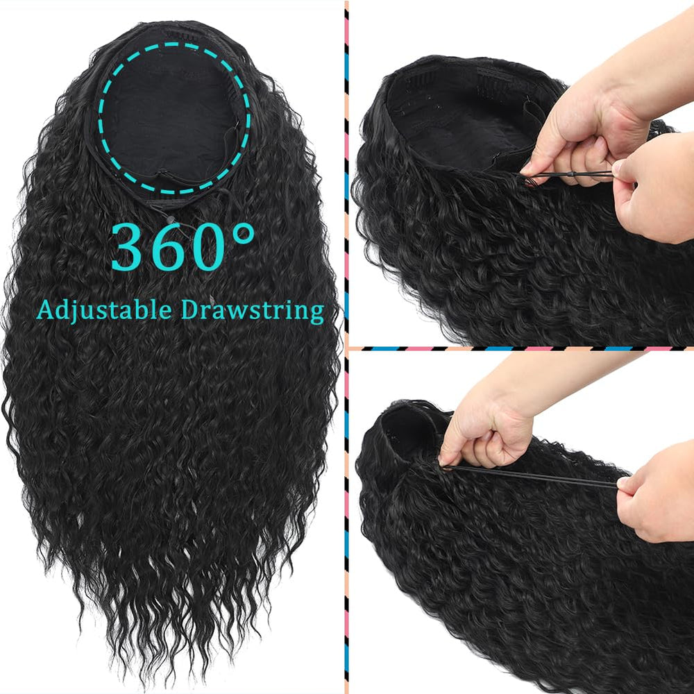 MARYLING Drawstring seamless flip-over for quick, glue-free fit