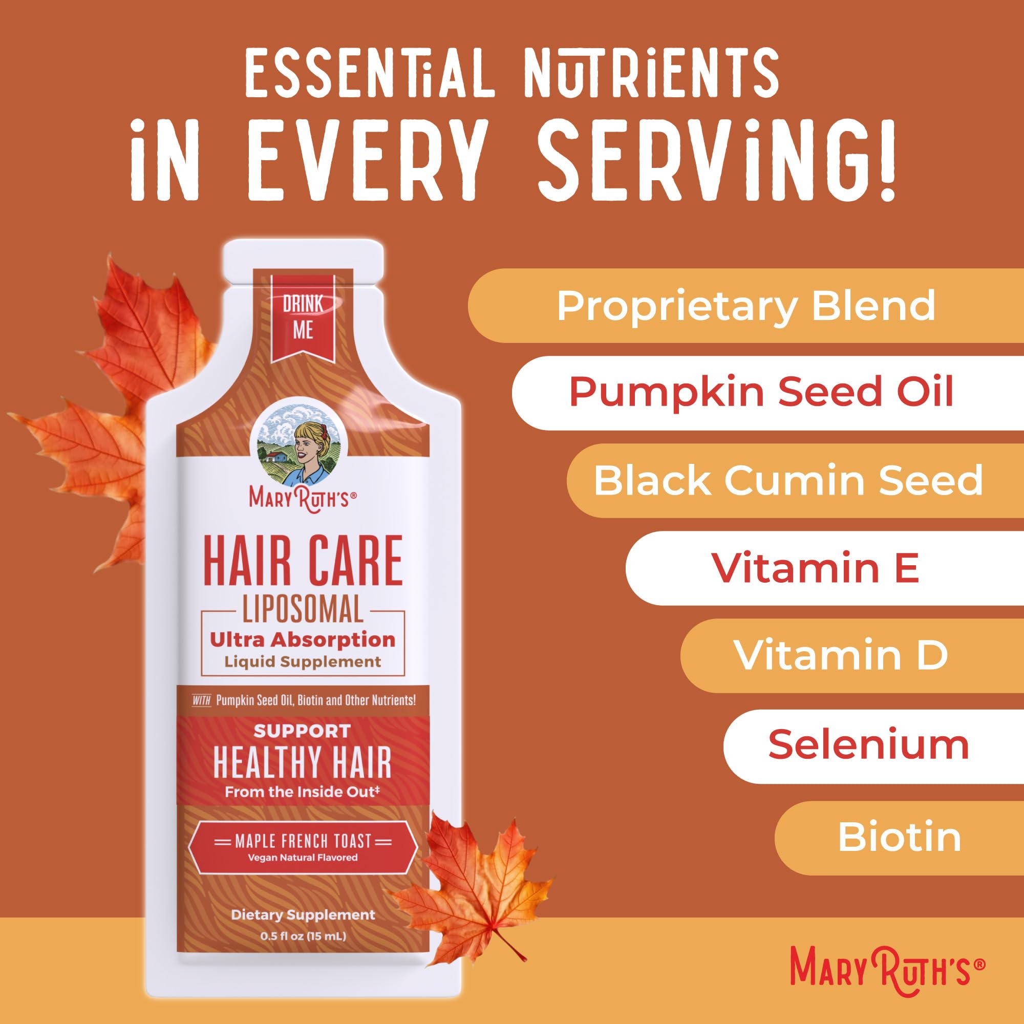 MaryRuth Organics ácido hialurónico para hidratación capilar.
