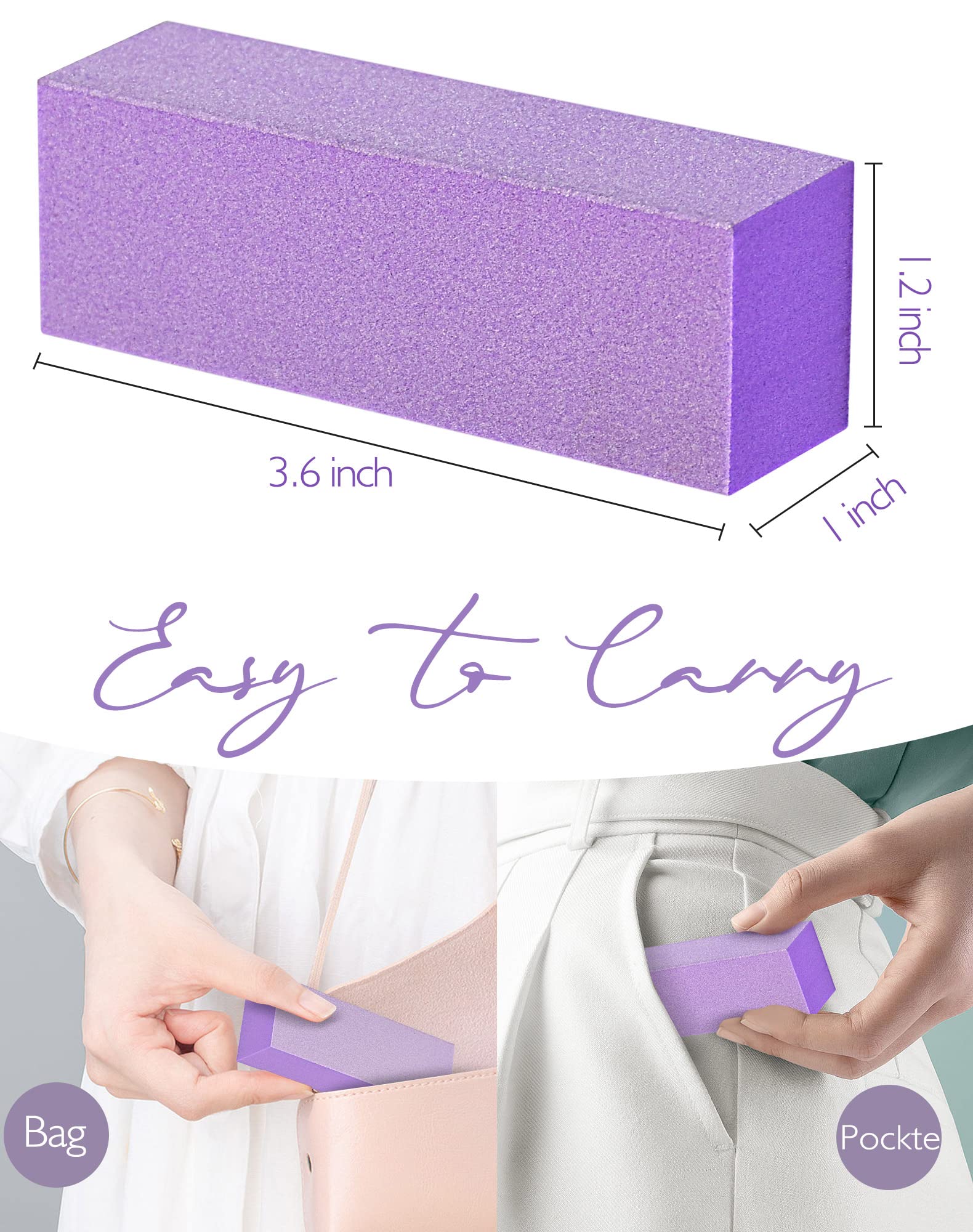 Maryton bloque lijado morado para acabado suave y duradero.