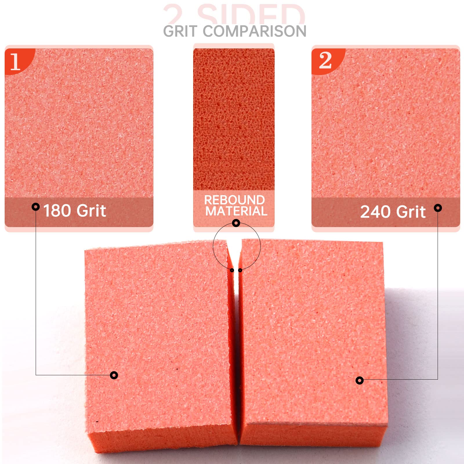 Maryton bloques mini para salón profesional naranja, acabado suave.