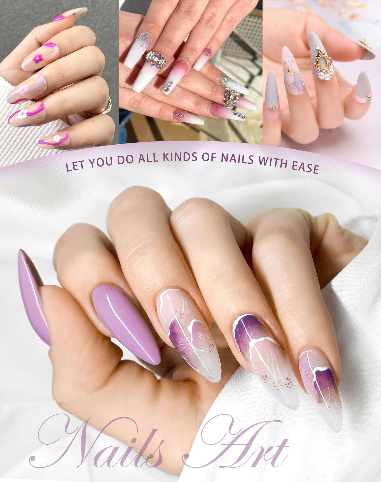 Maryton pulidor de uñas para retirada de gel y esmalte, uso seguro y limpio.
