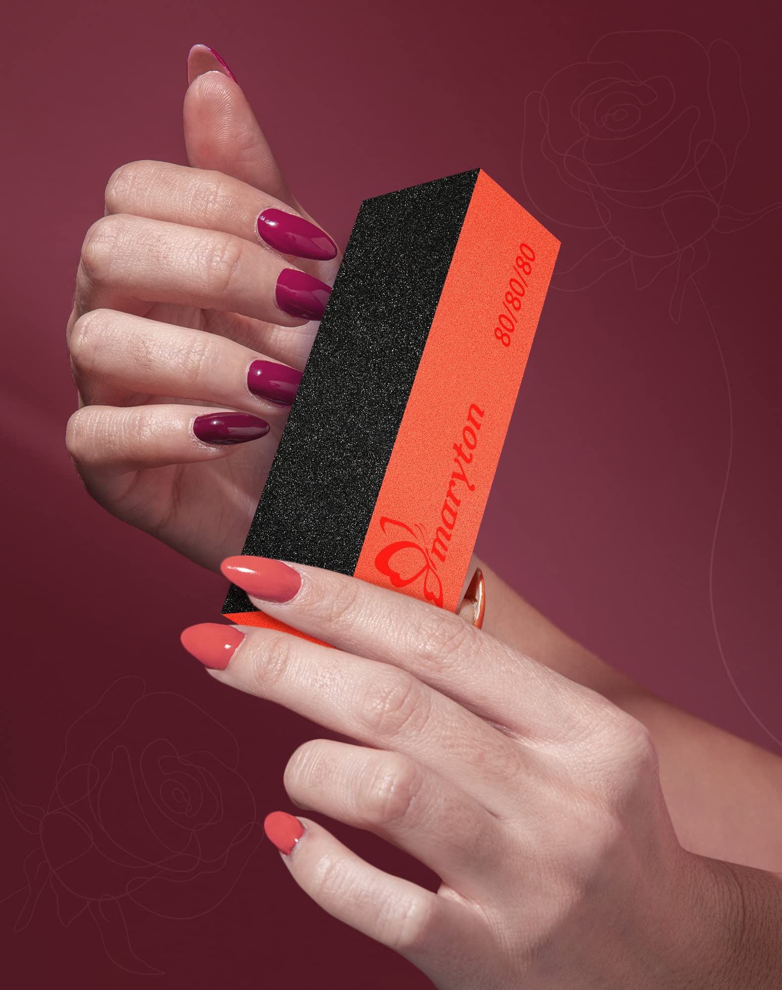 Maryton herramienta de limado portátil, ideal para manicura en casa.