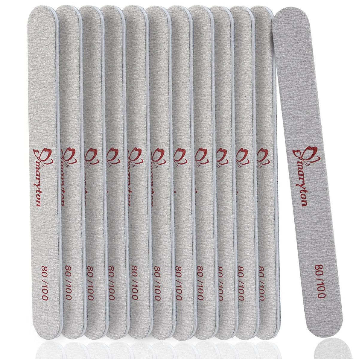 Maryton lima dobl e cara 80/100 grano para dar forma con precisión en uñas de gel o acrílicas