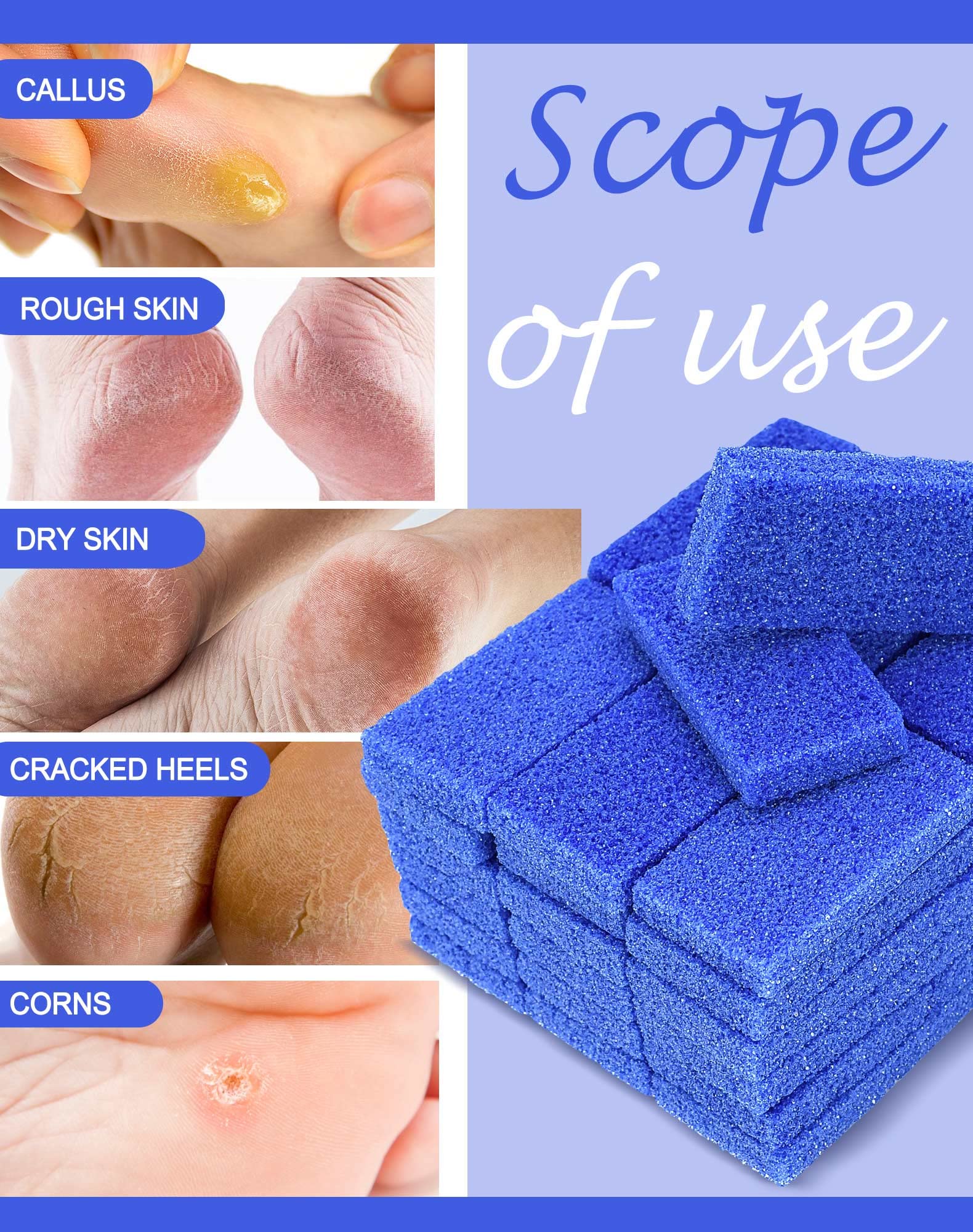 Maryton pad para pies en azul oscuro, ideal para spa en casa.