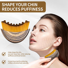 Cepillo de Contorno Linfático Facial, masaje de drenaje suave para definir el contorno.