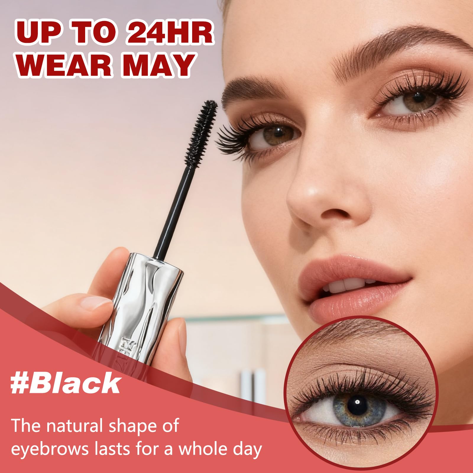 Mascara Bastón Hierro, aplicador de metal lavable para higiene y reutilización