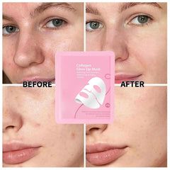 Mascara colageno resplandor 2-0, textura gel hidratante para uso nocturno
