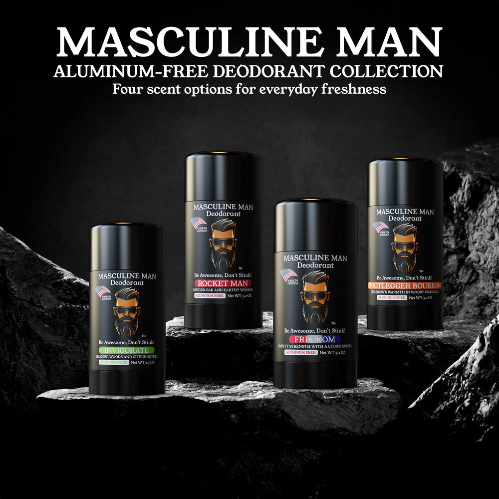 MASCULINE MAN Déodorant à la coco et jojoba pour nourrir la peau.