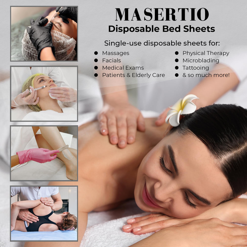 MASERTIO cubiertas para cama en uso muestran higiene profesional y confort.
