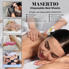 MASERTIO cubiertas para cama en uso muestran higiene profesional y confort.