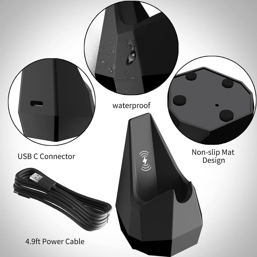 Masinvi cargador compatible Manscaped 4.0; materiales duraderos para uso prolongado.