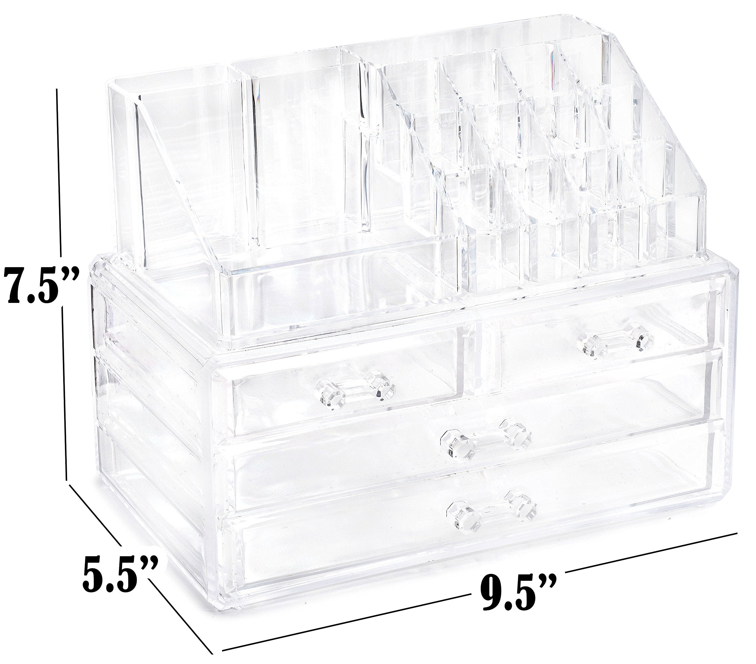 Masirs organizador con 4 cajones para separar brochas y labiales.