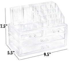 Masirs organizador con 4 cajones para separar brochas y labiales.
