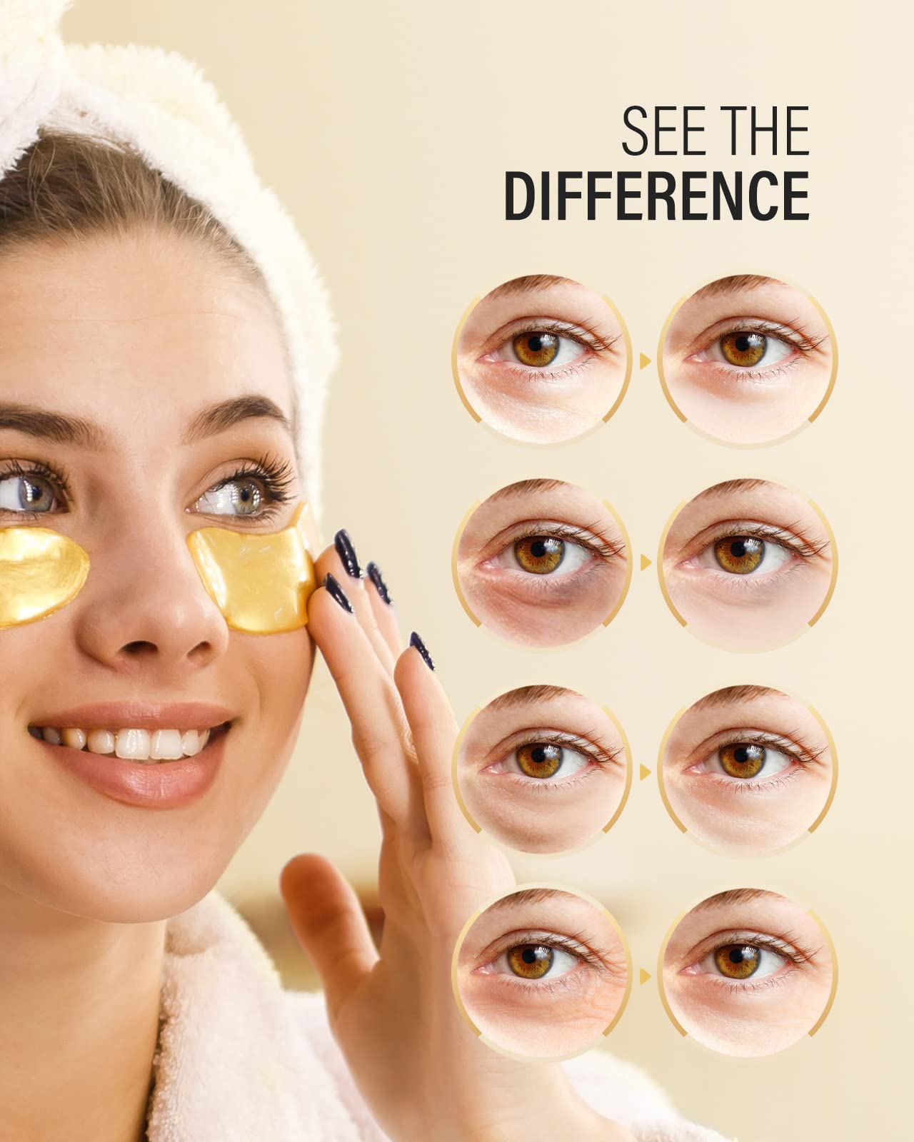 Maskiss aplicacion parches ojos 20 minutos para mirada mas fresca.