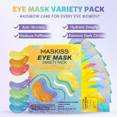 Maskiss parches bajo ojos 8 colores, uso individual para refrescar rápidamente.