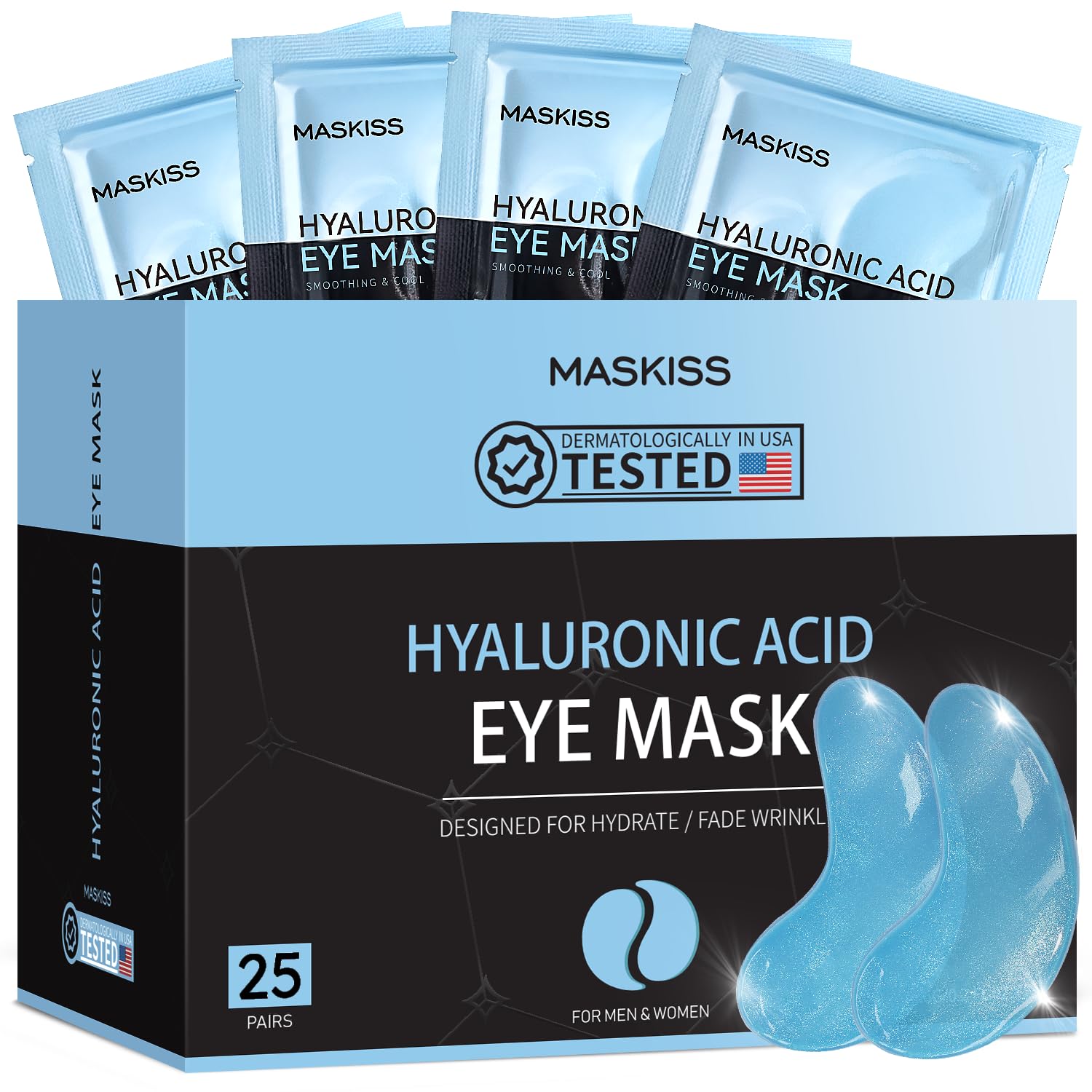 Maskiss parches ojos hidratación para piel suave y descansada