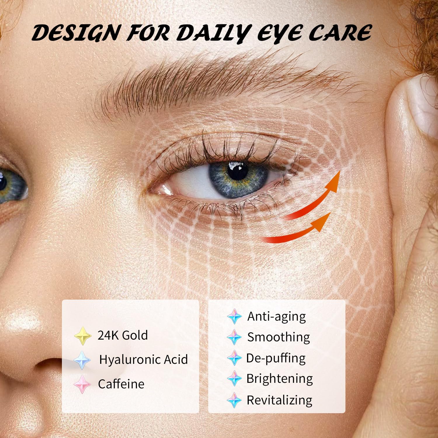 Maskiss parches ojos rosa cafeina para reducir ojeras y despertar la mirada