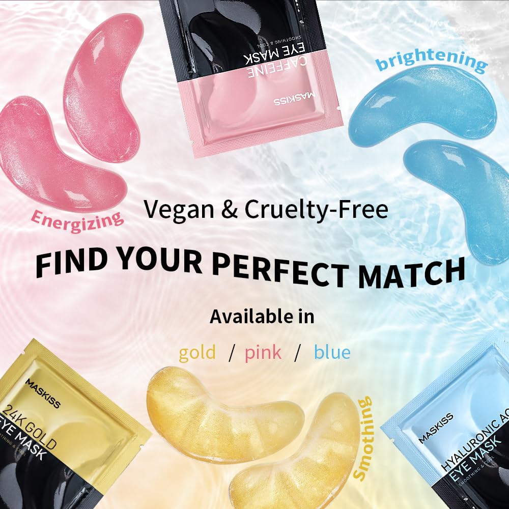 Maskiss parches ojos veganos sin sulfatos para piel sensible