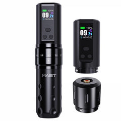 Mast Fold2 Pro sin cables: movimiento cómodo para tatuajes prolongados.
