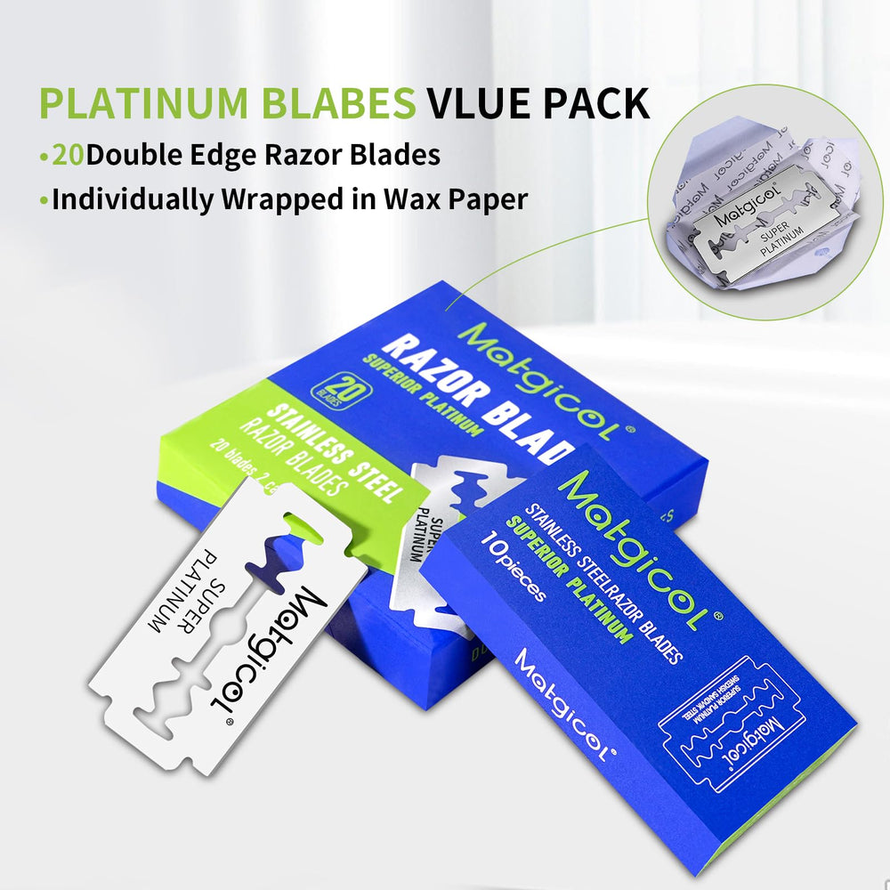 MATGICOL navajas doble filo, ampliamente compatibles con maquinillas.