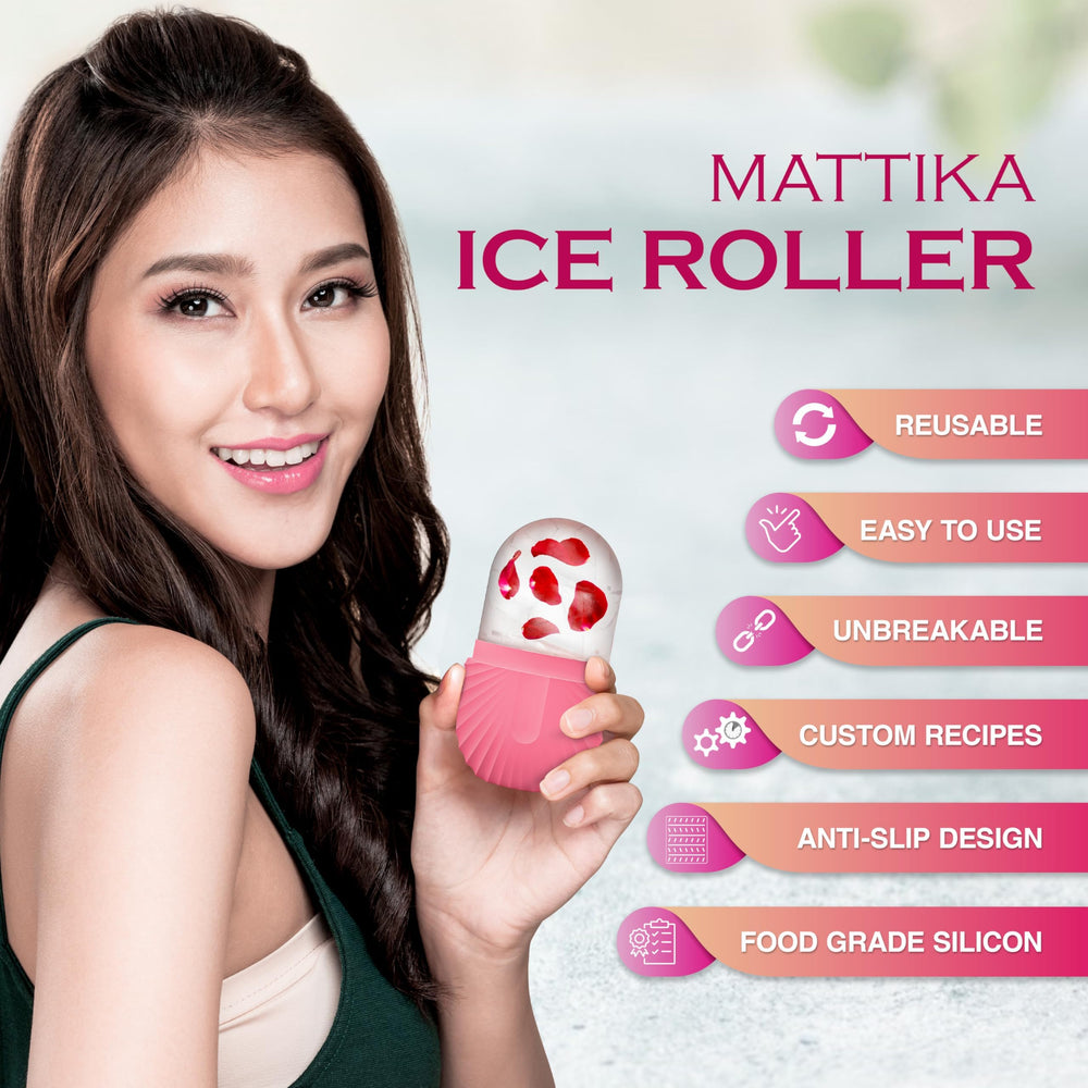 Mattika Ice Roller regalo ideal para cuidado personal en casa o viaje.