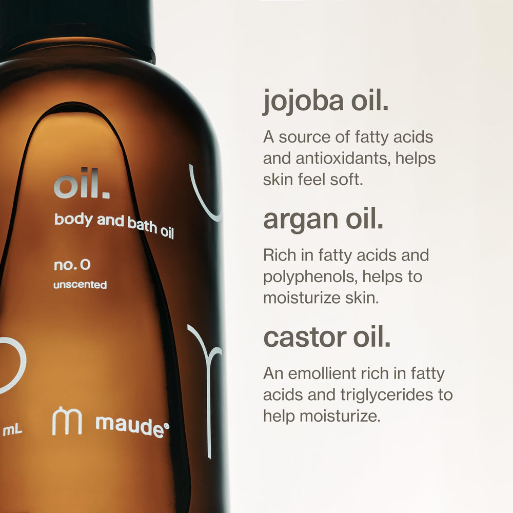 Maude Oil No. 0: uso en baño relajante con efecto suave.