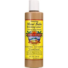 Maui Babe Salon Formula: botella 8oz para cama de bronceado, hidratación suave.
