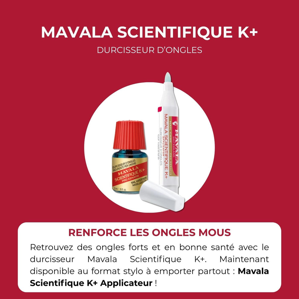 MAVALA Scientifique K+ – adherencia de capas de uñas para un resultado estable.