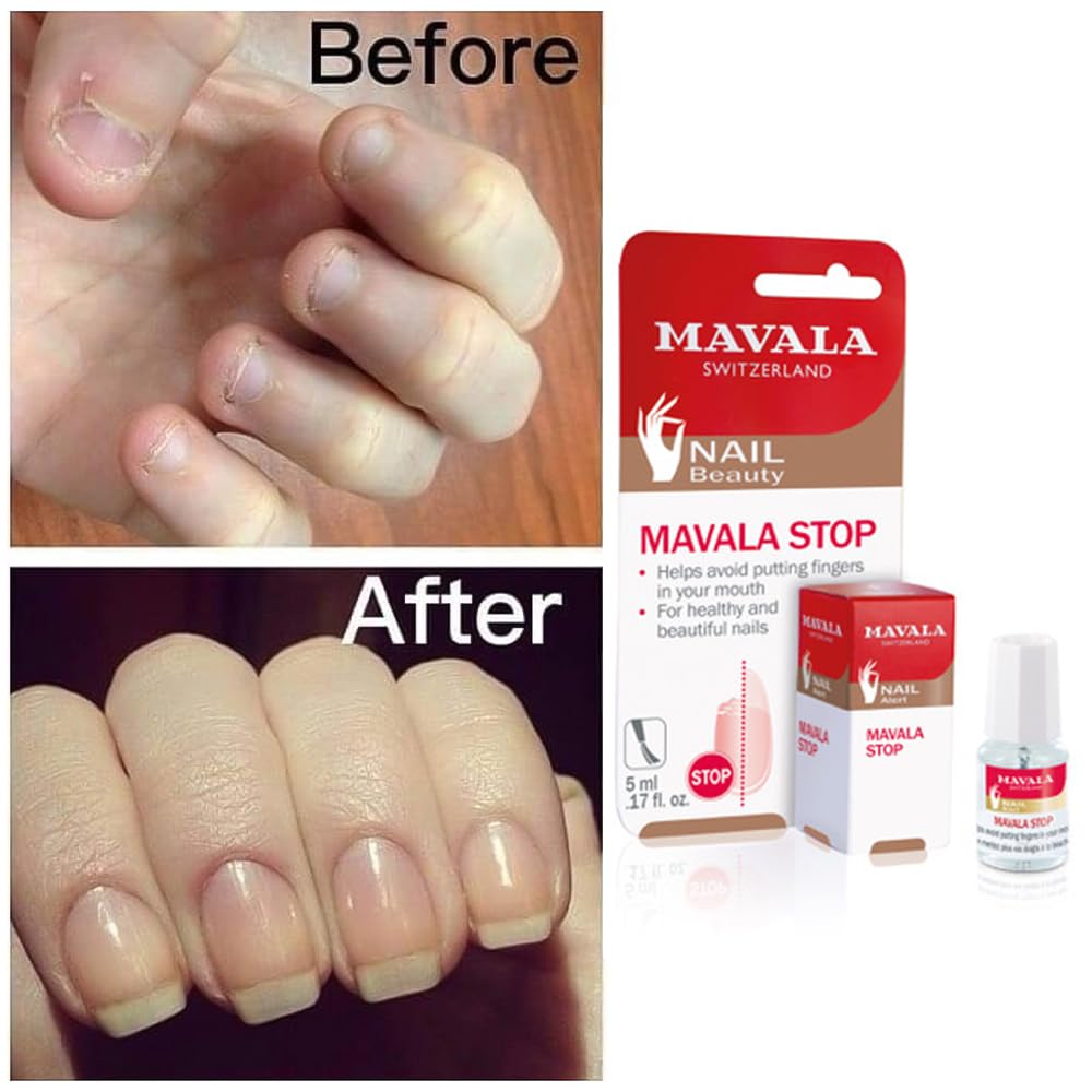 Esmalte transparente de Mavala Stop deja uñas brillantes y limpias.