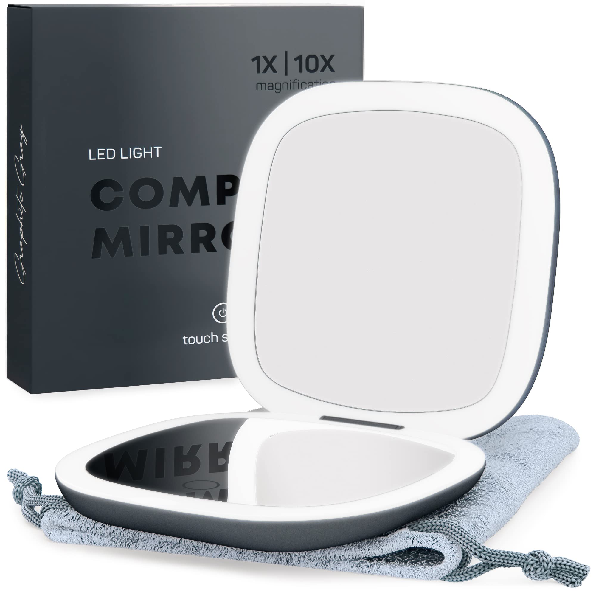 Mavoro espejo con tres modos de luz para maquillaje