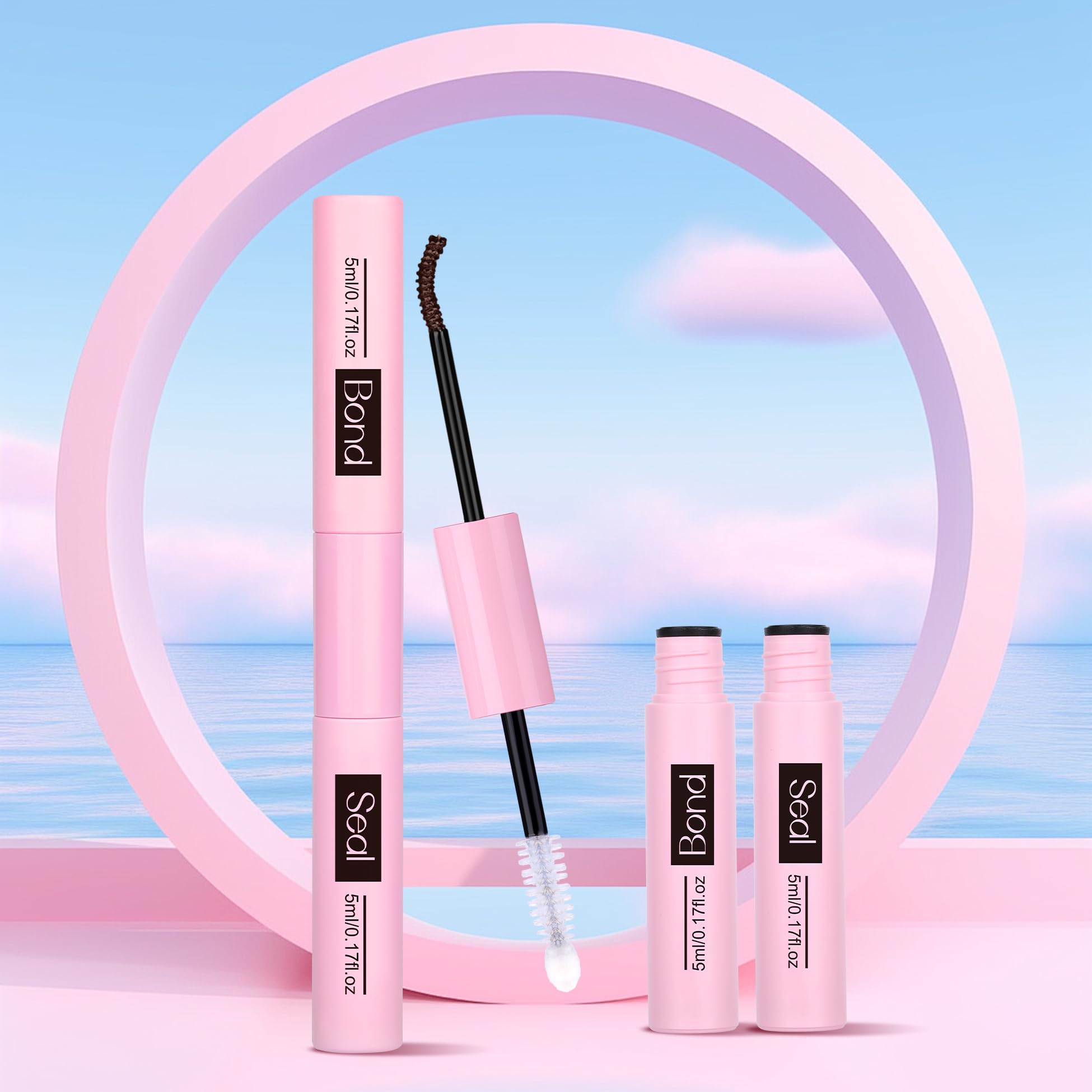 Mavphnee adhesivo y sellador con efecto natural para pestañas.