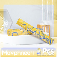 Pegamento para pestañas Mavphnee de dos piezas para uso diario.