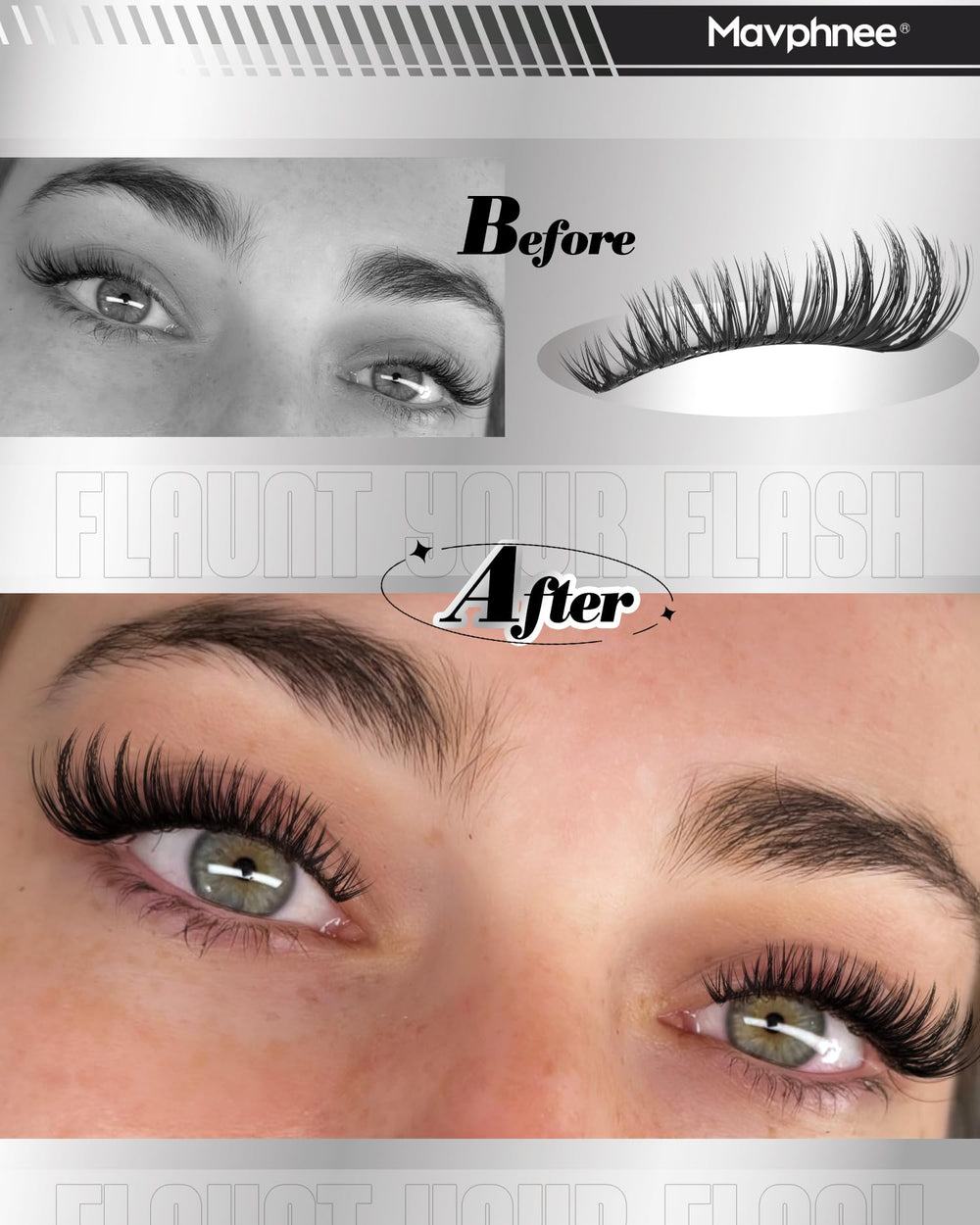 Mavphnee efecto brillo mojado para un look diario