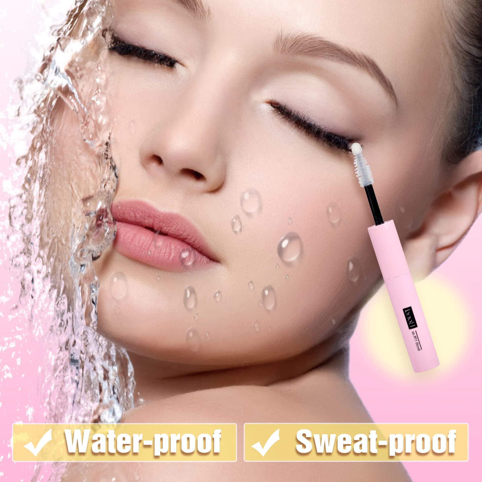 Mavphnee formula suave vitamina E aceite rosa: cuidado suave para pestañas.