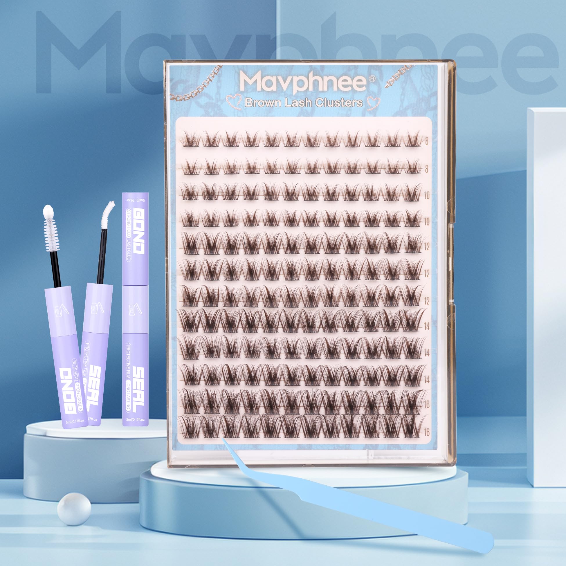 Conjunto todo en uno de Mavphnee para looks versátiles de pestañas