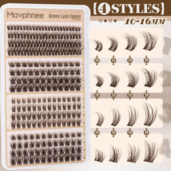 Mavphnee clúster marrón wispy para volumen suave.