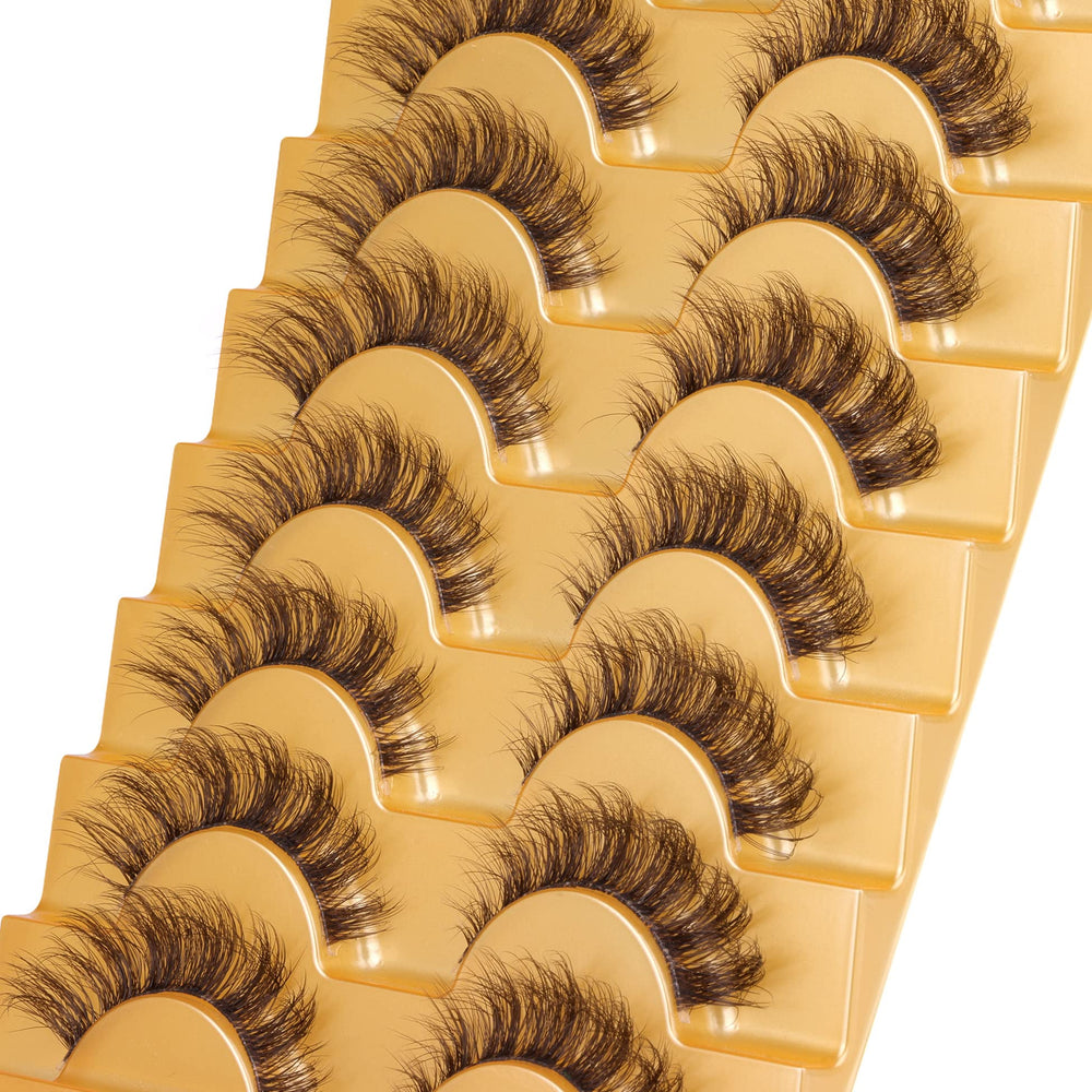 Pestañas Mavphnee Marrones para looks rápidos y elegantes en cualquier ocasión